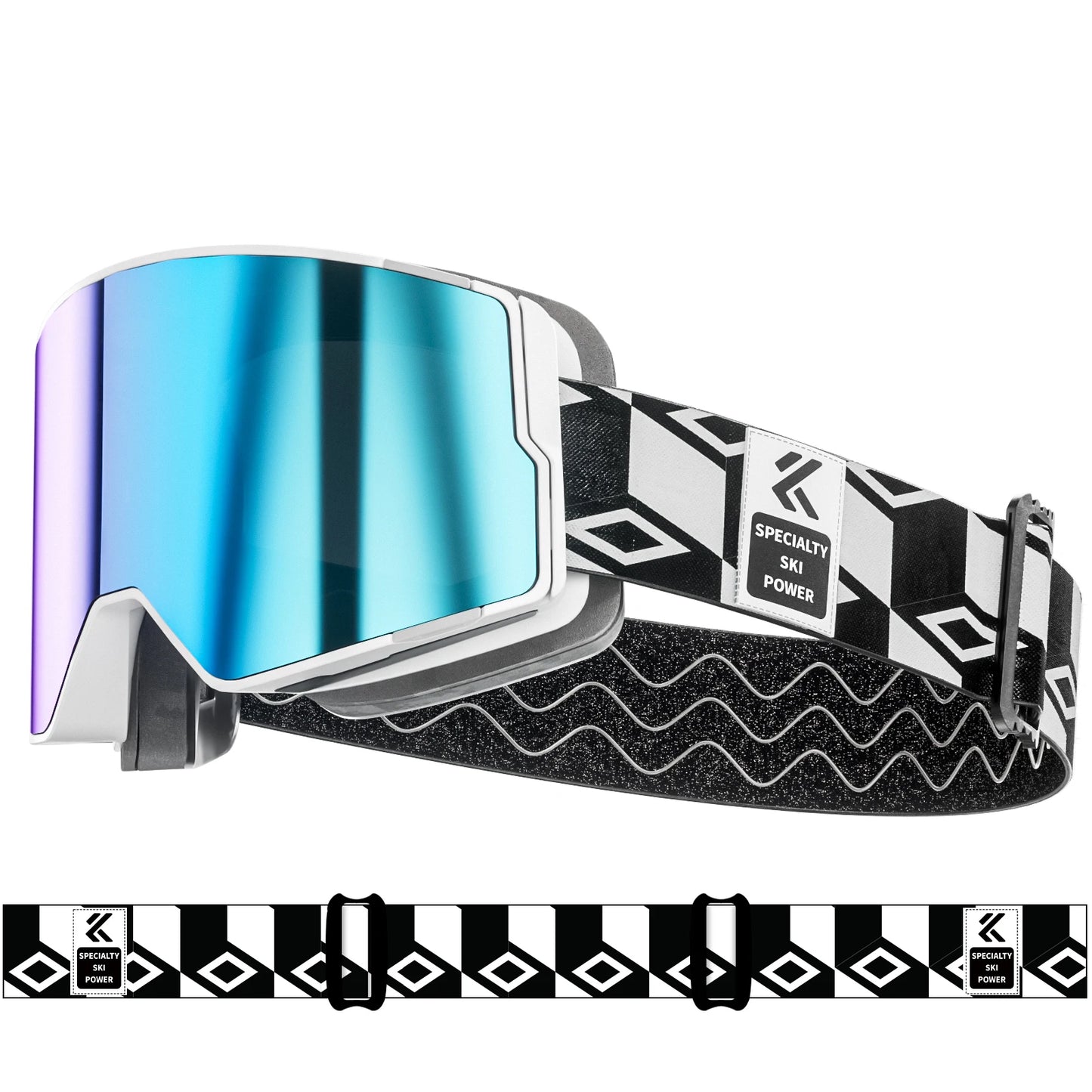 Kapvoe Photochromic Snow Goggles Ski Snowboard Anti-Fog Mask