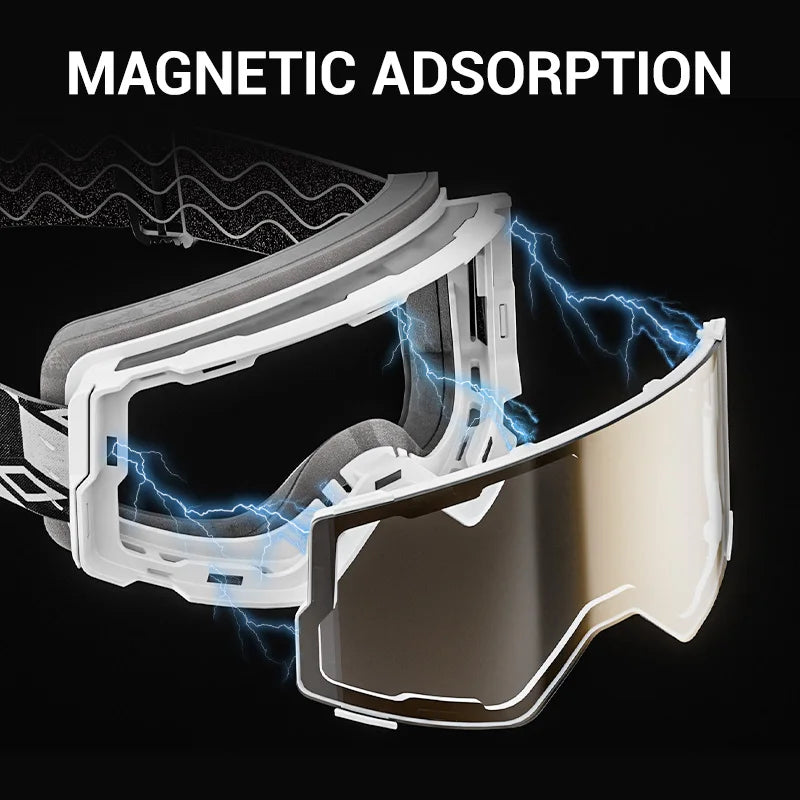 Kapvoe Photochromic Snow Goggles Ski Snowboard Anti-Fog Mask