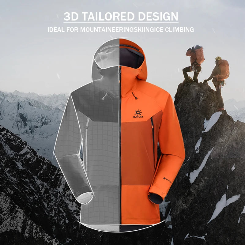 KAILAS Mont-X Hard Shell Jacket GTX Rainstorm Waterproof