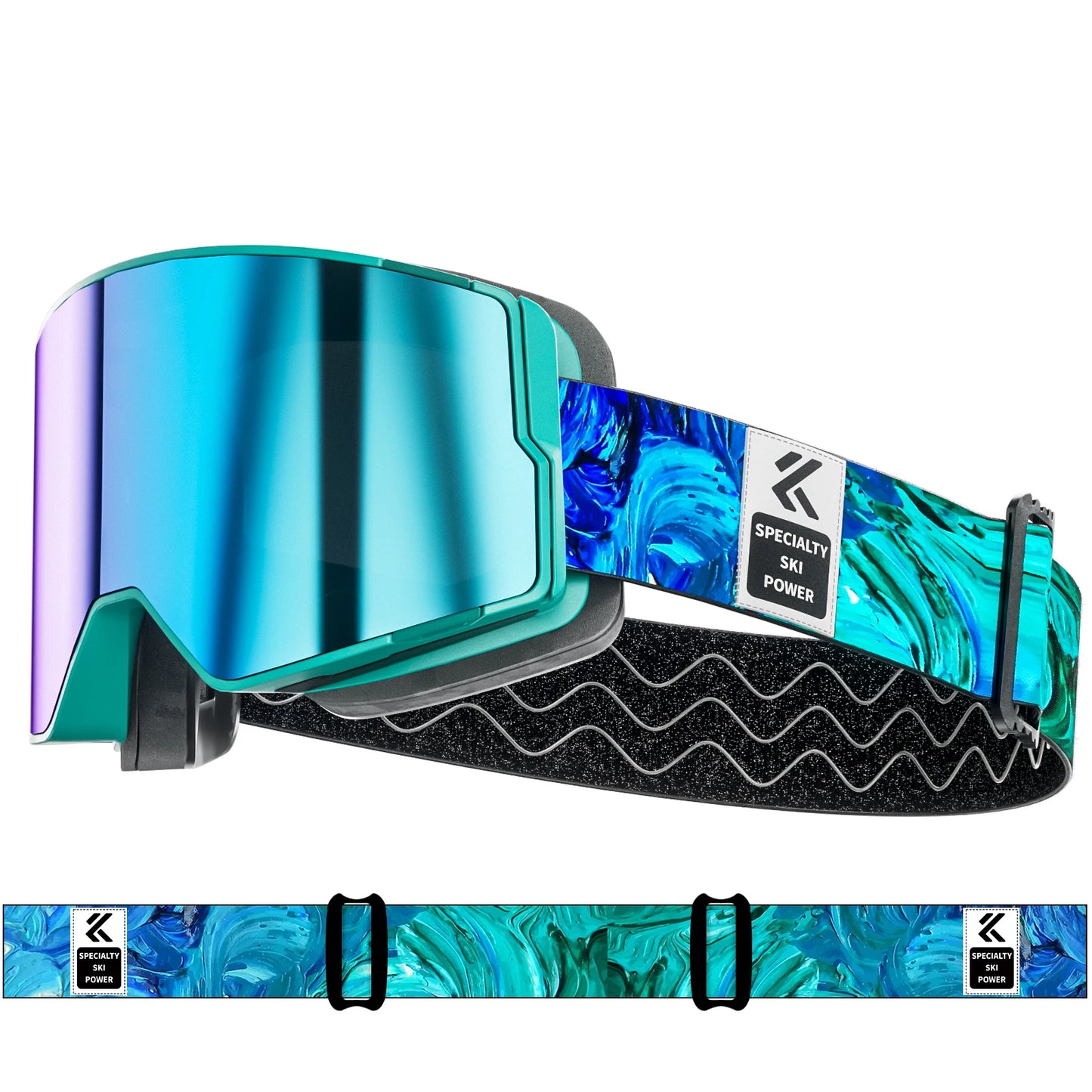 Kapvoe Photochromic Snow Goggles Ski Snowboard Anti-Fog Mask