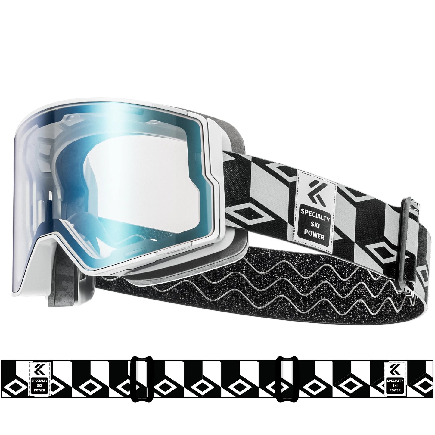 Kapvoe Photochromic Snow Goggles Ski Snowboard Anti-Fog Mask