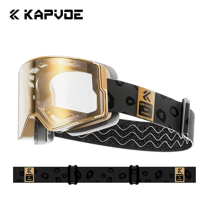 Kapvoe Photochromic Snow Goggles Ski Snowboard Anti-Fog Mask