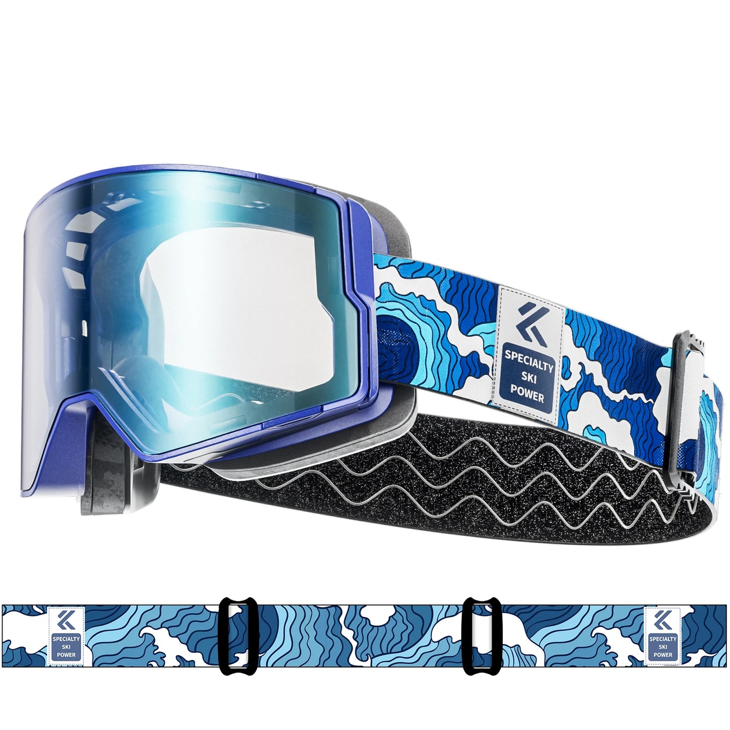 Kapvoe Photochromic Snow Goggles Ski Snowboard Anti-Fog Mask