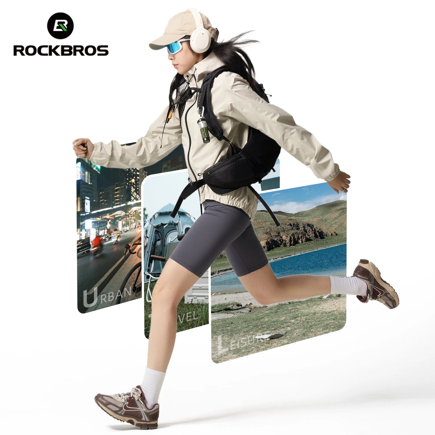 ROCKBROS Cycling Raincoat Hooded Jacket Waterproof
