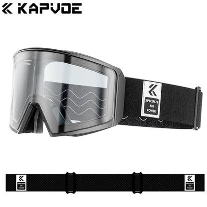 Kapvoe Photochromic Snow Goggles Ski Snowboard Anti-Fog Mask