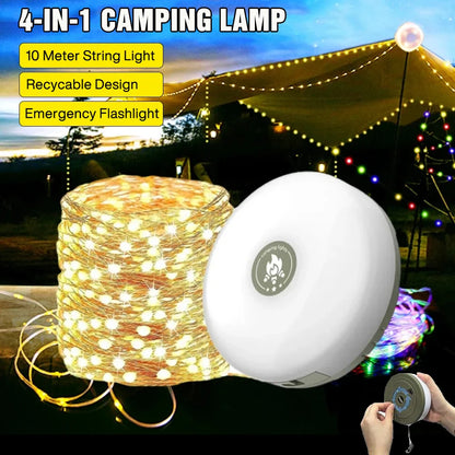 4-in-1 LED  Camping Light 10Meter