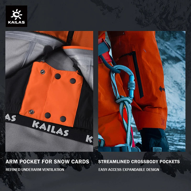 KAILAS Mont-X Hard Shell Jacket GTX Rainstorm Waterproof