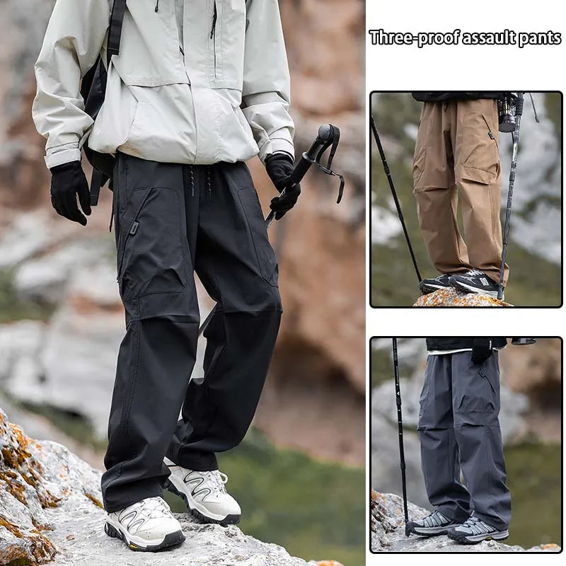 Men's Climbing Trousers Windproof Rainproof Cycling Pants