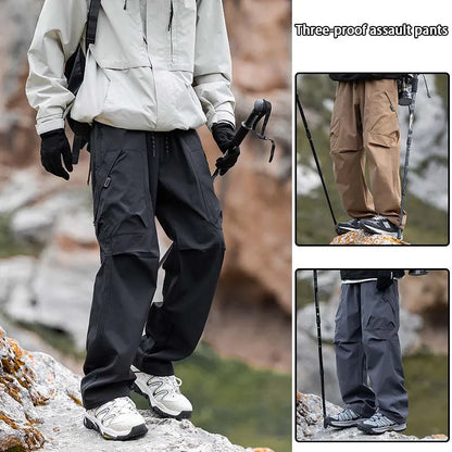 Men's Climbing Trousers Windproof Rainproof Cycling Pants