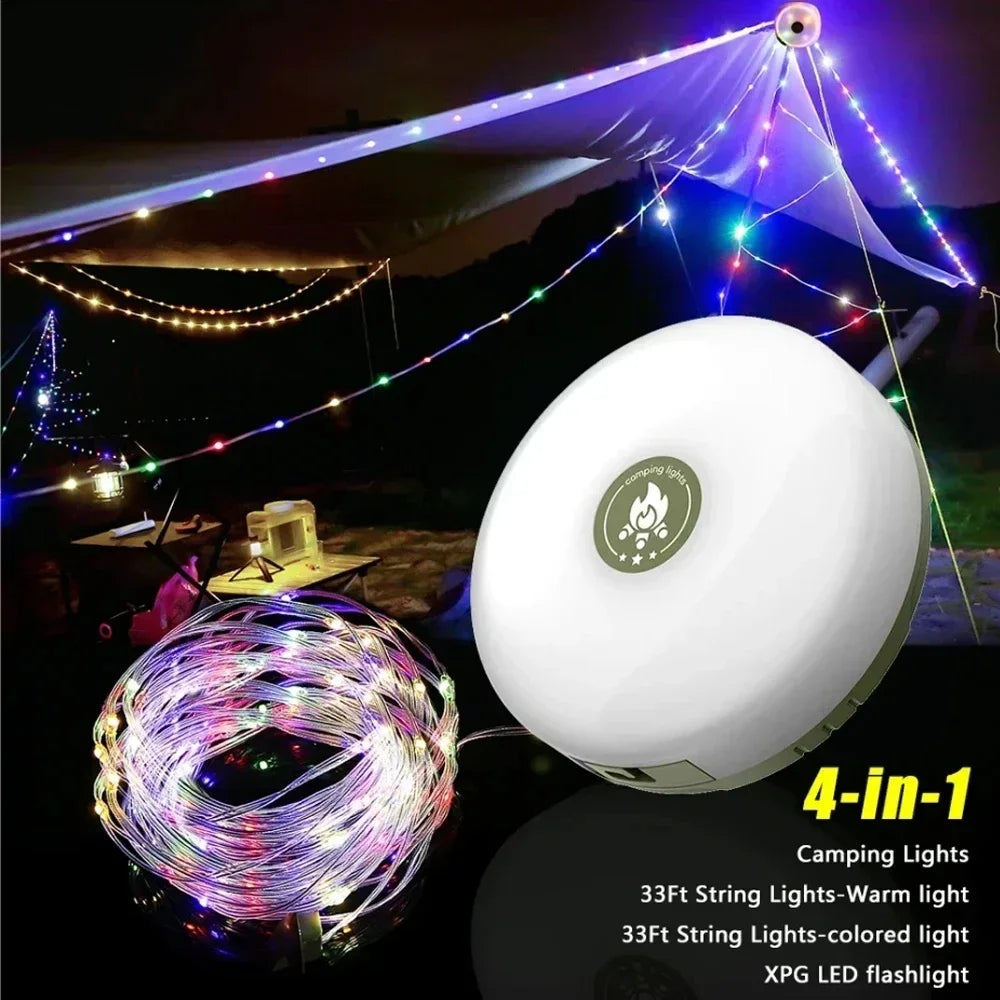 4-in-1 LED  Camping Light 10Meter