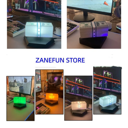 Levitating Dollars Magnetic Levitation 360° Free Rotation Floating Dollars Night Light Creative Gift Office Bedroom Home Decor