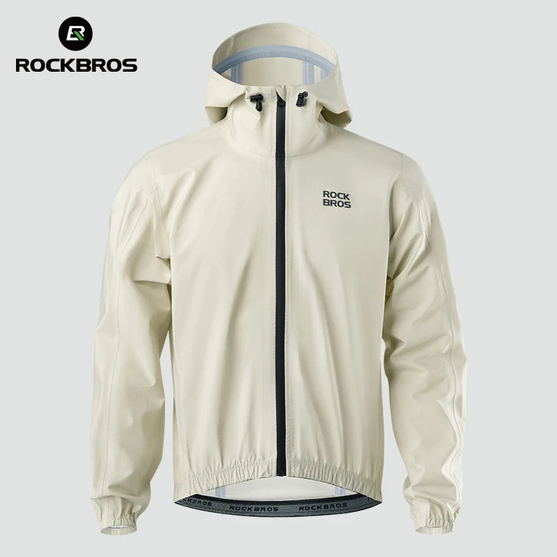 ROCKBROS Cycling Raincoat Hooded Jacket Waterproof