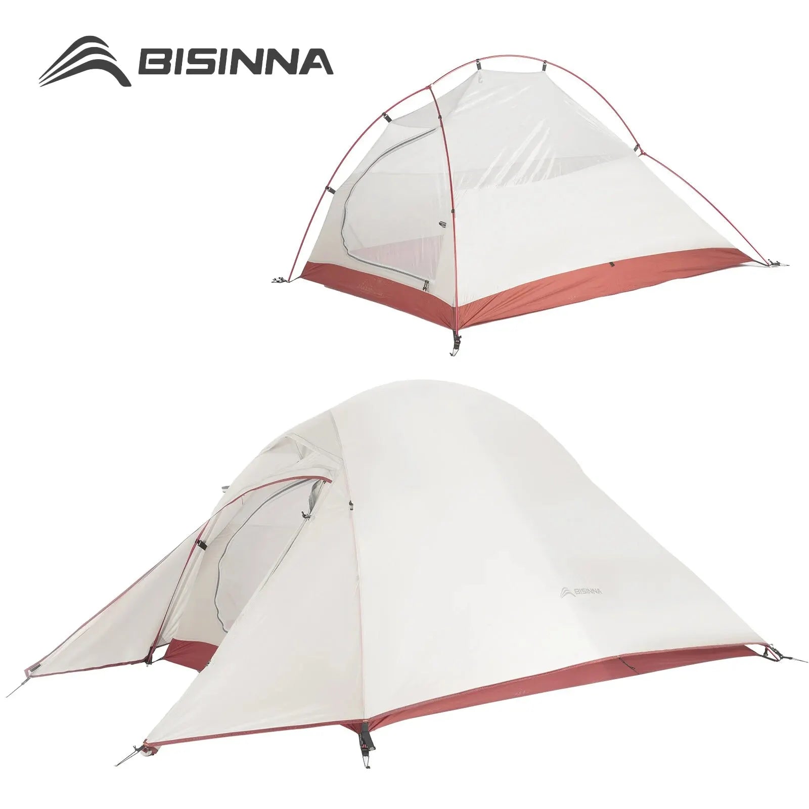 BISINNA Ultralight Camping Tent Backpack Tent 20D Nylon Waterproof